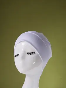 Soft Inner Turban Cap Elastic Headscarf Hats Plain Color Chemotherapy Caps Hair Protection Caps Casual Fitted All Seasons