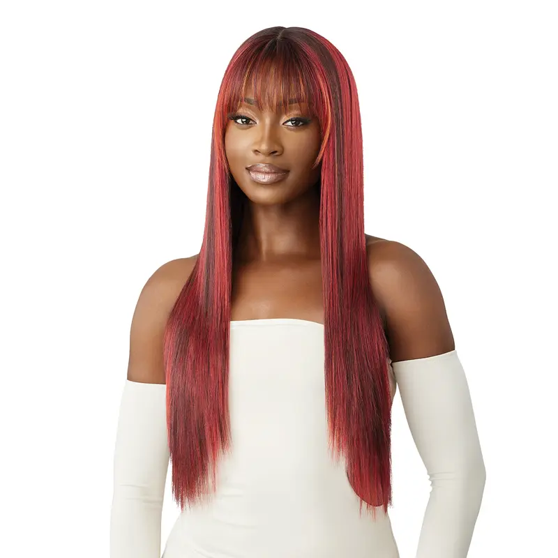 Outre Synthetic Lace Frontal Wig - HD Lace, Melted Hairline, Glueless Wear, Natural Looking (Laila), Natural Looking Wig, Glueless Wear Wig
