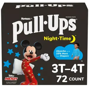 Pull-Ups Night-Time Disposable Training Pants Pants - 3T-4T - Boys' - 72ct