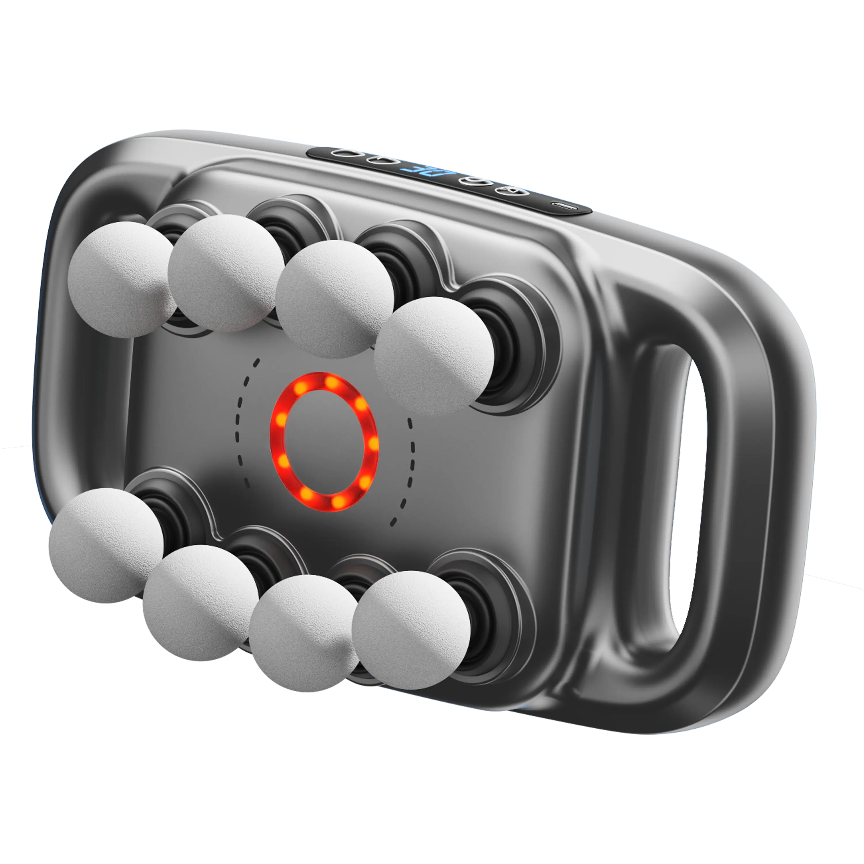 8-head Back Massager, 1-30 Speed Levels Adjustable Muscle Massager with Red Light Heating, Professional Muscle Massage Tool for Home & Travel Deep Tissue Gun Therapy Percussion Set Full Body Heated g, Professional Muscle Massage Tool for Home & Travel Dee
