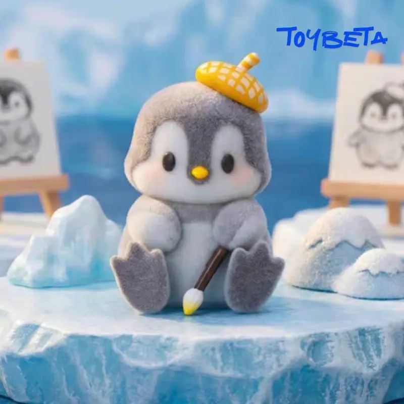 Pingu Apu Glacier Daily Life Series ABS PVC Beans Figurine Blind Box - Cute Collectibles, 2 Secret Surprise Packs, Miniature Art Toy for Collectors, Ideal for Toy Unboxing & Blind Bag Collecting