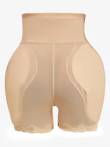 Women's High Waist Fake Butt Lifting Shorts, Sexy Peach Hip Shaping Underwear with Removable Sponge Pads, Belly Control Briefs, Shapewear, Detachable, Fit