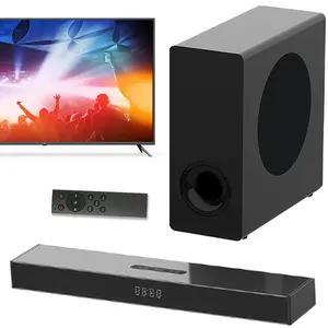 Sound Bar for Smart TV with Sub woofer,160W Peak Power Soundbar with Sub woofer, TV Sound Bar with Bass Boost, Home Theater Audio Sound Bars for TV Speakers, Ultra-Slim Series