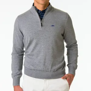 Florida Atlantic University | Baruffa Merino Quarter Zip Windsweater | Collegiate