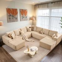 Beige Plush Corduroy