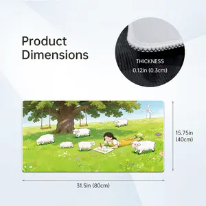 LIVEKEY Aesthetic Mouse Pad 40x80cm   Starry Night Jellyfish & Lighthouse Dreamscape Art  Super Non Slip Rubber Base  Premium Stitched Edges  Smooth Gliding Surface for Gaming & Work Desk Mat