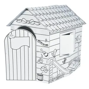 28" x 34 1/2" x 3 Ft. Color Your Own Build & Design Playhouse
