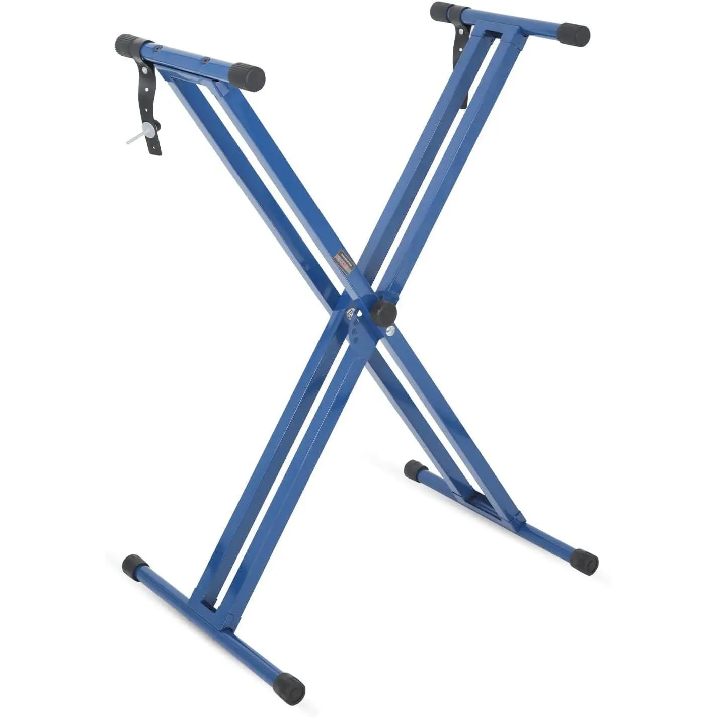 5 CORE Dual X-Shape Adjustable Portable Heavy-Duty Keyboard Stand, Keyboard Accessories for 12 to 39 Inches Electric Digital Pianos/DJ Controllers, Blue w/1x Hex Wrench (4x2.5x39.5 Inches) - KS 2X BLU, Iron Alloy