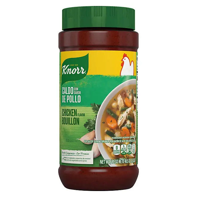 Knorr Granulated Chicken Bouillon, 40.5 oz. Flavor Soup Knorr Granulated Chicken Bouillon, 40.5 oz. Flavor Soup