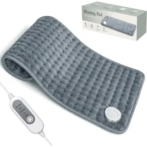 Heating Pad for Back Pain & Period Cramps,Moist Heated Pad for Abdomen, Legs & Muscles,5 Heat Levels, 2-Hour Auto Shut-Off, Gifts for Men Women UL Certified, 12" x 24"