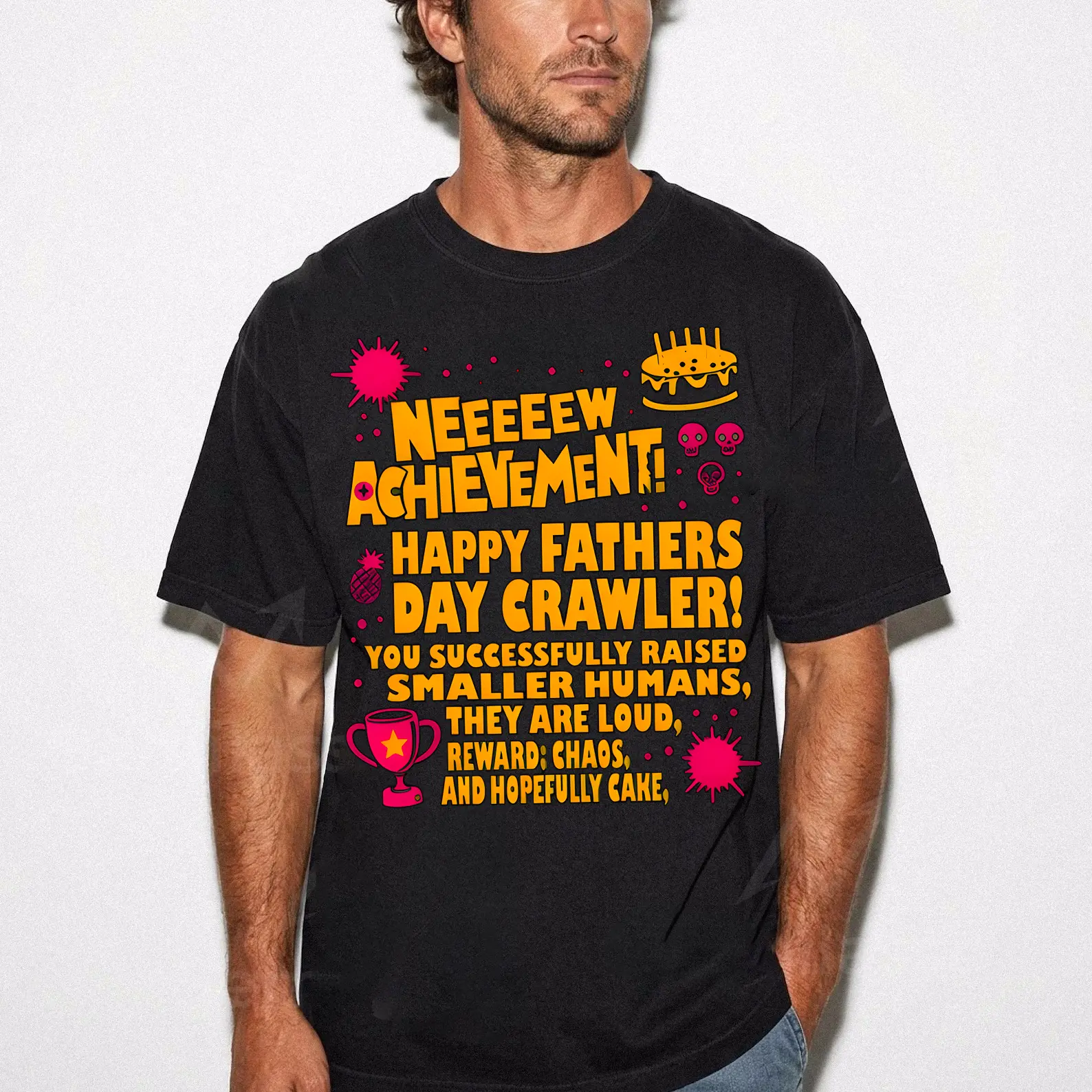 Comfort Colors Dungeon Crawler Carl Fathers Day Unisex Shirt, Dad Achievement Tee, DCC Fan Shirts, Funny LitRPG Dad Gift, Booktok tee