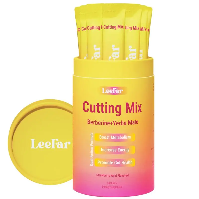 LeeFar Cutting Drink Mix –| Strawberry Açaí Flavor – 30 Servings