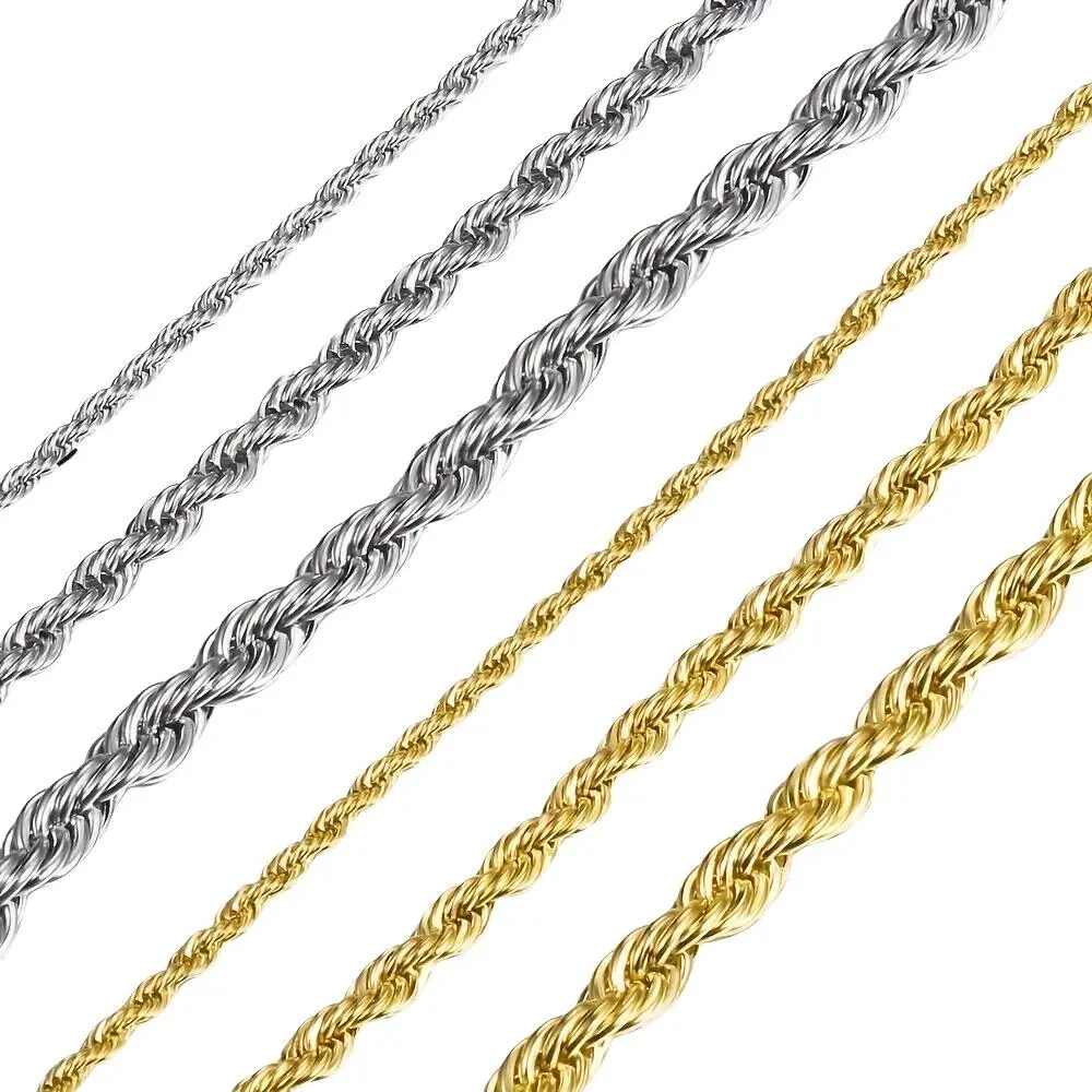 Unisex Elegant Stainless Steel Cuban Link Chain - 2/3/5 mm Smooth Metal Necklaces, 18-24 in (Incl. 22 in) Choker, Men's Jewelry, Affordable Fashion Accessory for Teen Boys, Gift Option, Teen Boy Gift