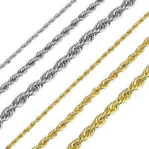 Unisex Elegant Stainless Steel Cuban Link Chain - 2/3/5 mm Smooth Metal Necklaces, 18-24 in (Incl. 22inch) Choker, Men's Jewelry, Affordable Fashion Accessories for Women, Teenage Boy Gifts