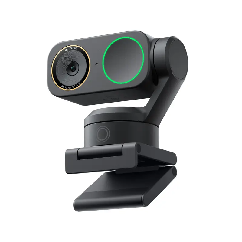 Insta360 Link 2 Pro – 4K PTZ Webcam for PC/Mac, 1/1.3” Sensor, Low-Light, AI Tracking, HDR, Directional Noise-Canceling Mics, Supports Stream Deck, Zoom, Teams, Twitch for Streaming or Meetings