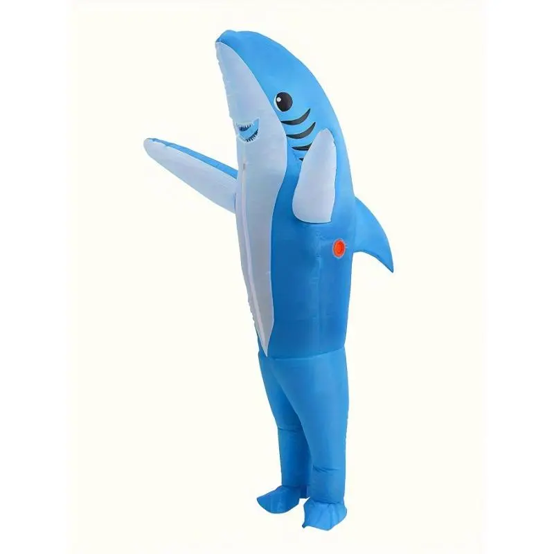 Funny Inflatable Shark Costume For Adult Shark Blow Up Costume Inflatable Halloween Party Costumes For Men Funny Inflatable Shark Costume For Adult Shark Blow Up Costume Inflatable Halloween Party Costumes For Men