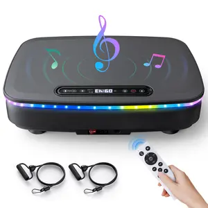 MERACH Vibration Plate Exercise Machine with Bluetooth & Light Whole Body Workout Home Gym Led Display Vibration