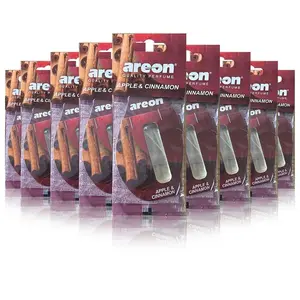 5/10/20pcs Apple Cinnamon Liquid Car Air Freshener, Easy Use Dropper Bottle for Long Lasting Fresh Fragrance