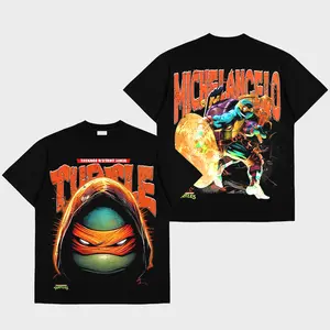 Michelangelo Premium Cotton T-Shirt, Teenage Mutant Ninja Turtles Shirt, Character Comics Fans Shirt, Superhero T-Shirt, Comic Book Fans T-Shirt, Superhero Graphic Tee