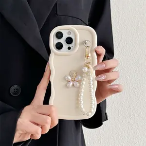 Flower phone case, matching bracelet phone case, simple and cute design, personalized phone protector,for iphone 17 air 16promax 15pro 14plus 13 12 11 7plus 8 se2 16e,for samsung for Galaxy s25 plus/s24 ultra/s23 fe/s22/s21 fe