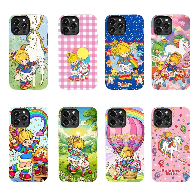 Rainbow Brite Smartphone Casing - Drop-Resistant, Stylish Handheld Cellphone Case - Compatible with iPhone 11-17 Pro Max/Plus, Samsung Galaxy S23-25 & Other Devices