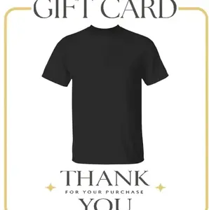 Gift Card Shirt, Thank You for Your Purchase Tee, Customer Appreciation T-Shirt.