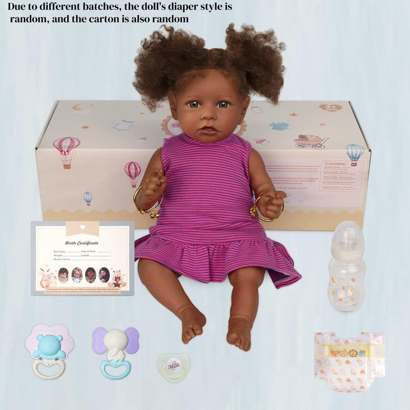 BABESIDE Lifelike Reborn Baby Dolls 20Inch Fabric body+vinyl limbs Real Life Baby Dolls with Toy Accessories For kids Age 3+ Suitable gifts for Mother's Day Valentine's Day Children's Day & Christmas