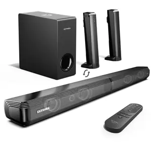 Apollo S50 4.1CH Soundbar Bluetooth Soudbar 5 Units 3 Mode Audio DSP Chip Bassmax Tech Wired Soundbar Detachable Desktop Speaker