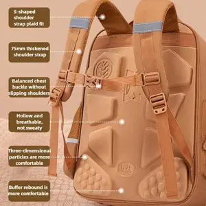 Kawaii Capybara Children School Bags for Boys Large Capacity College School Backpack Waterproof Student Schoolbag Book Bag