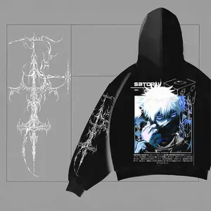Gojo Satoru JJK Hoodie, Jujutsu Kaisenn Sweatshirt, Anime Vintage Gojo Graphic Hoodie, Anime Lovers Gift