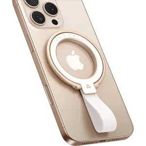 [2026 Unrivaled Stability]  Phone Grip Holder for MagSafe Ring Stand Holder Kickstand Compatible with MagSafe Accessories for  17 Air 16 Pro Max Plus 15/14/13/12&Android,Rosegold
