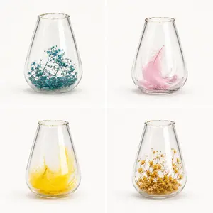 Mate Cups Set of 4 - Elegant double Glass cups with Mate straws