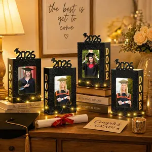 Graduation Centerpieces 2026 – LED Light Up Table Decor, Class of 2026 Photo Frame, Graduation Party Must-Have
