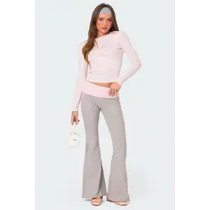 Molly Contrast Flared Leggings Molly Contrast Flared Leggings