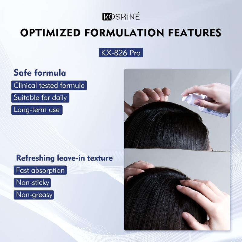 KOSHINÉ 0.9% KX-826 DHT Blocker Hair Thickening Growth Products – Suitable for Men and Women (Purple Bottle)