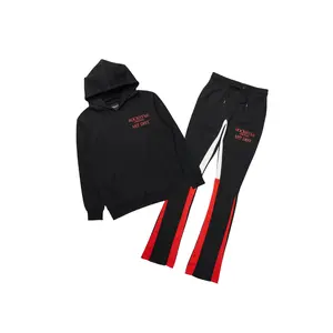 Briggs Black/Red Hoodie/Stacked Flare Track Set