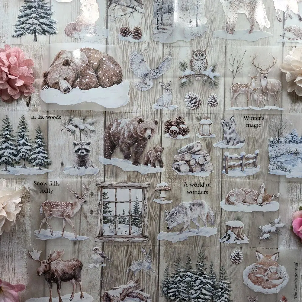 Winter Animals Precut PET Tape- Reggie