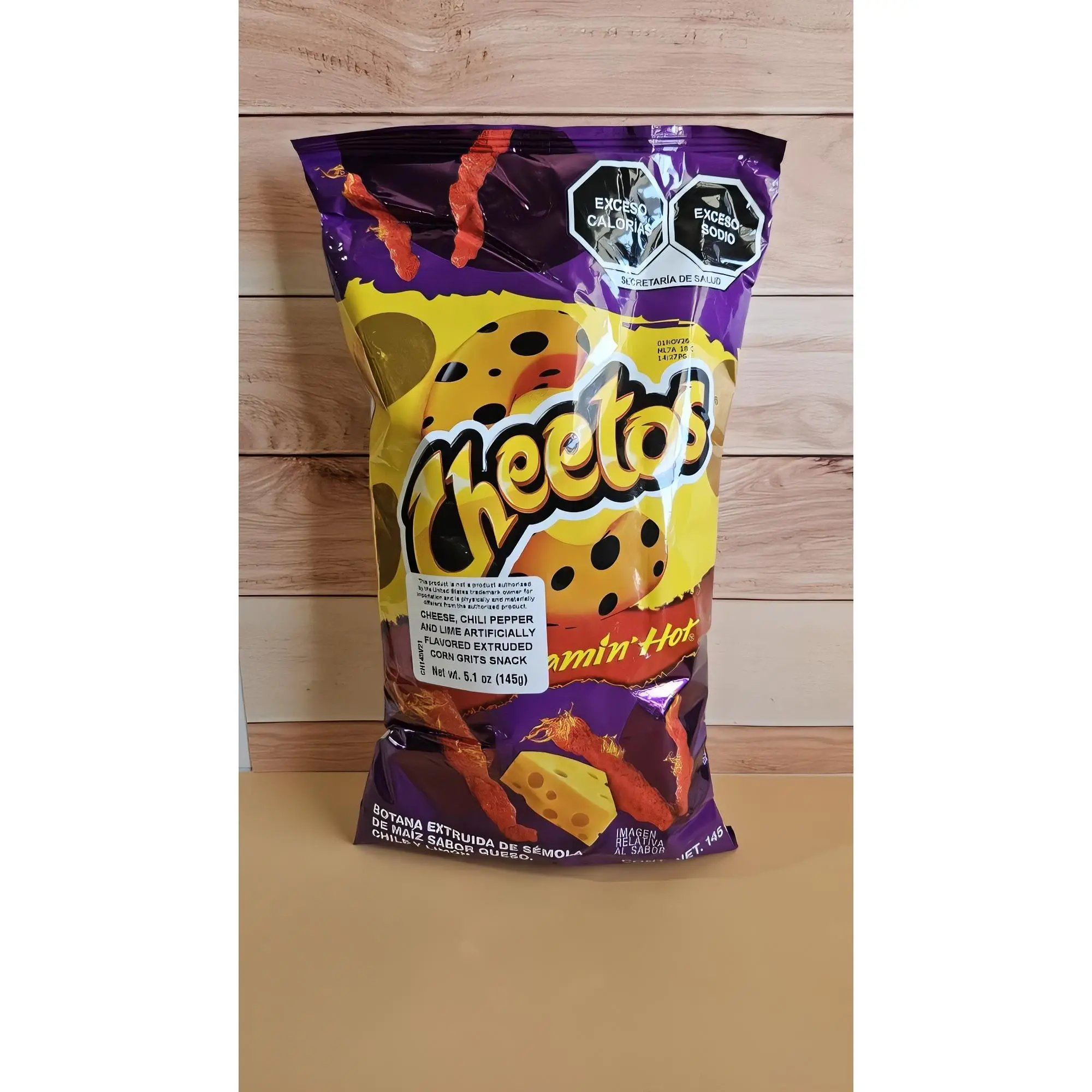 Cheetos Flaming Hot 145g - Spicy Cheese Flavored Snack - 8.99dlls - Perfect for Snacking
