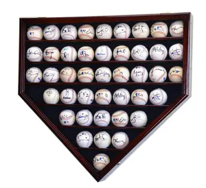 43 Baseball Ball Display Case Cabinet - Home Plate Shaped