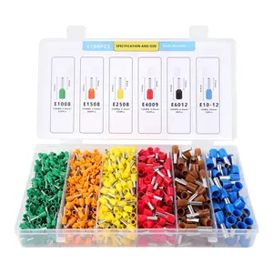 1180Pcs Ferrule Crimping Tool Kit,  Professional Self-adjustable Ratchet Wire Crimping Tool Kit Crimper Plier Set with Wire Terminals Crimping Connectors Wire End Ferrules Hand Tools