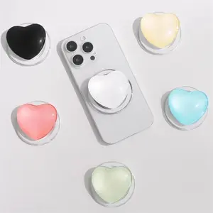 Korea Ins 3D Love Heart Magnetic Griptok Pop Support Phone Grip Holder Socket for Magsafe Ring Expanding Stand Cute Anti-Slip