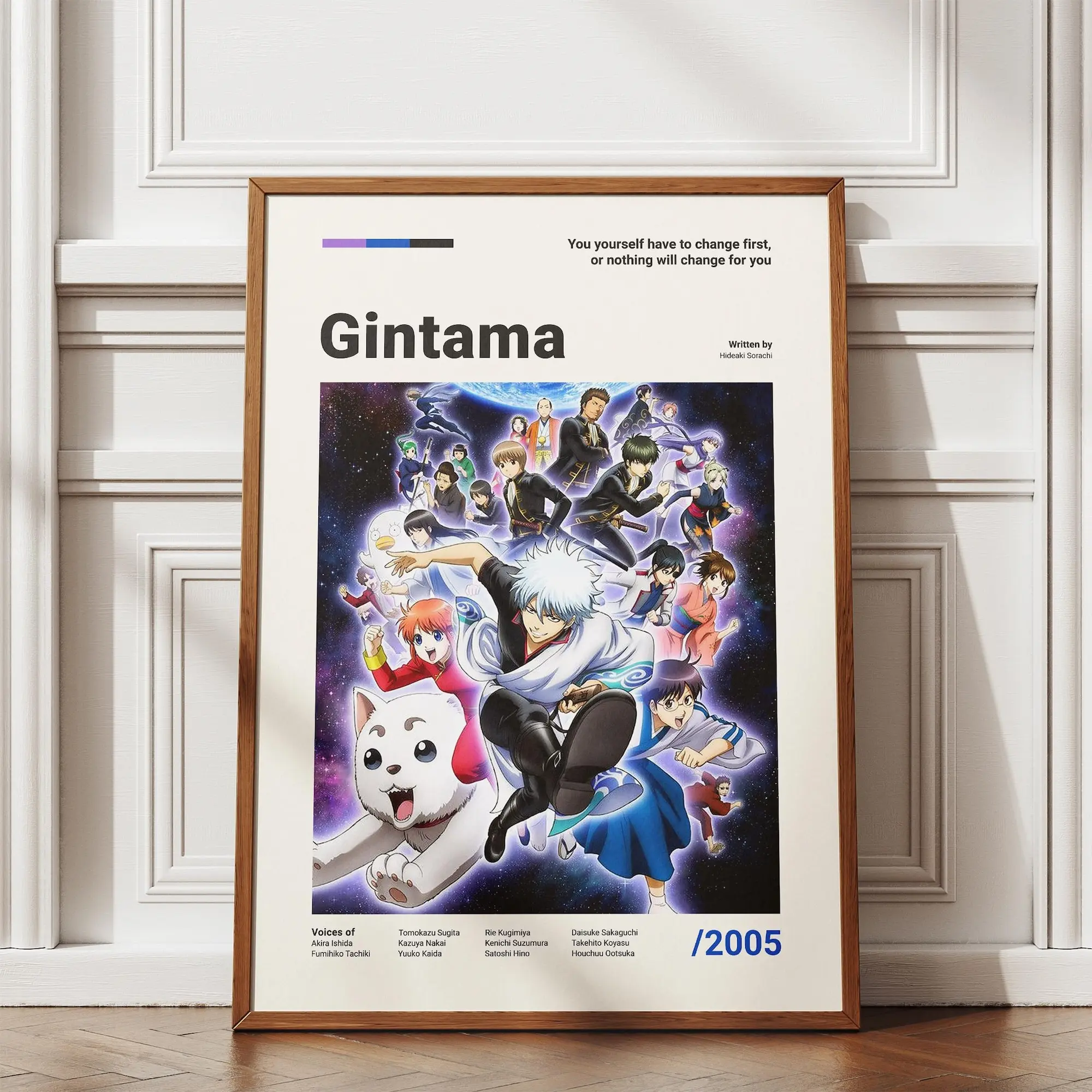 Gintama Wall Art Print - Anime-Manga Poster Design - Printable Anime Poster - Gintoki Sakata Anime Poster
