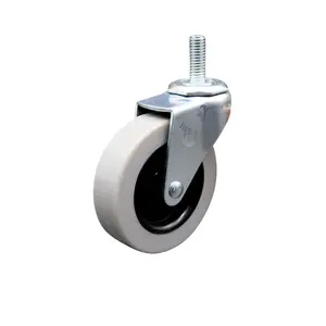 Service Caster SCC-TS05S310-TPRS-381615 3 in. Swivel Thermoplastic Rubber Caster Wheel with 0.375 in. 16 TPI x 1.5 in. Threaded Stem Caster