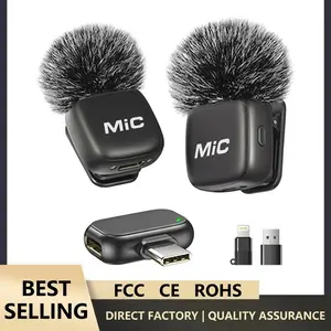 Mic3 Wireless Lavalier Microphone, Magnetic Outdoor Video Live Streaming Interview Mini Mic, Mobile Digital Accessories