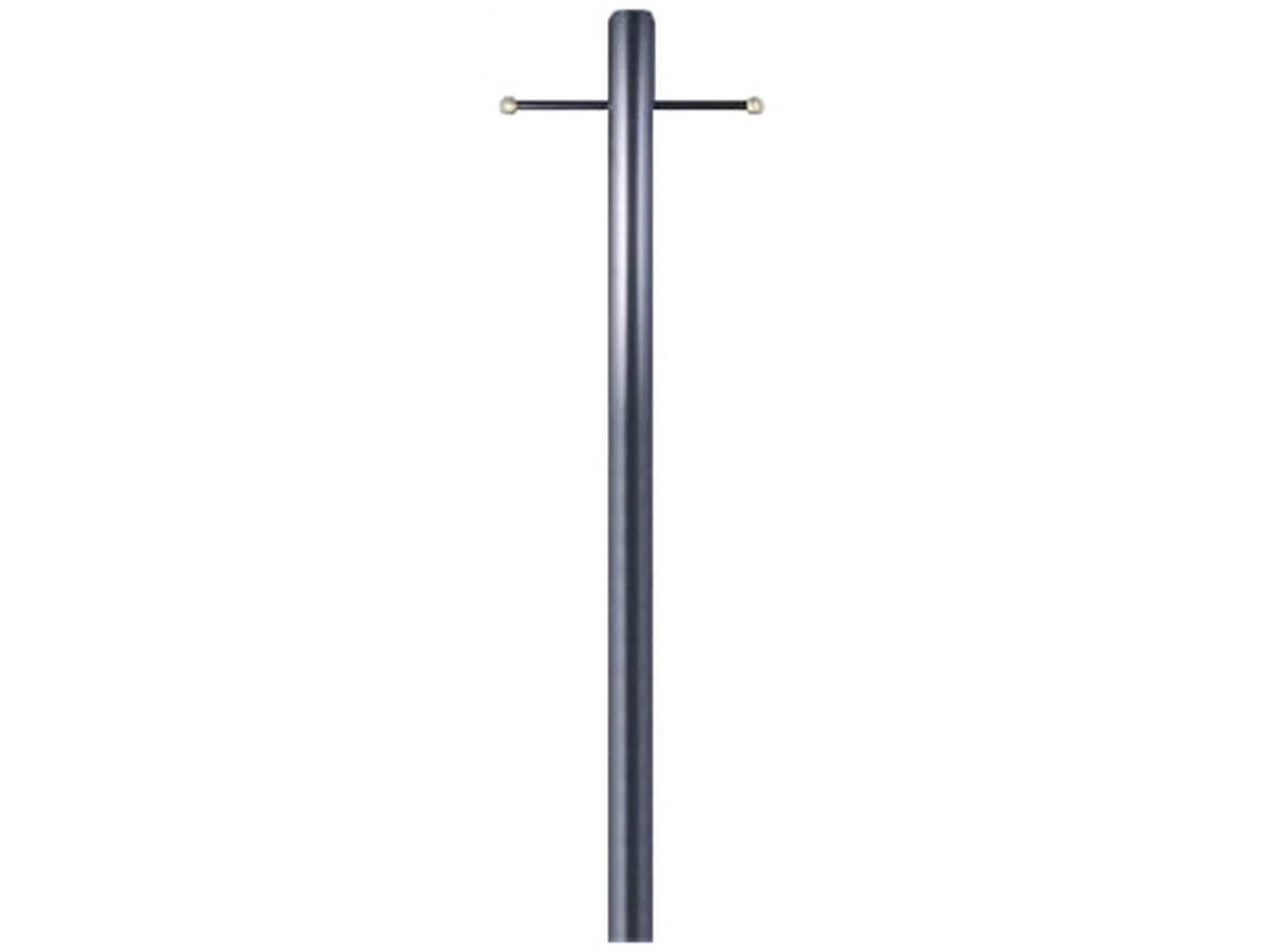 Westinghouse Black Steel Outdoor Lantern Post - 80" Height Outdoor Lighting Vertical Pole, Black Finish, Ladder-Mountable, Ladder Rest Included, 10 lbs, 85x3.25x3.5 in Dimensions, Lantern Mount Compatible