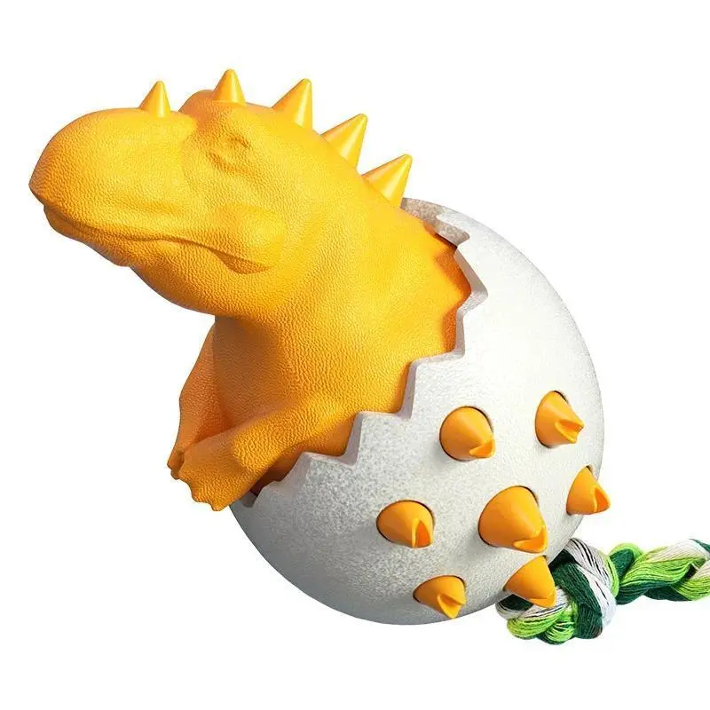 New Popular Dinosaur Egg Dog Grinding Stick Bite-resistant Glue Pet Supplies Big Dog Toy Chew Molar Toothbrush TPR TPE Dog Toys