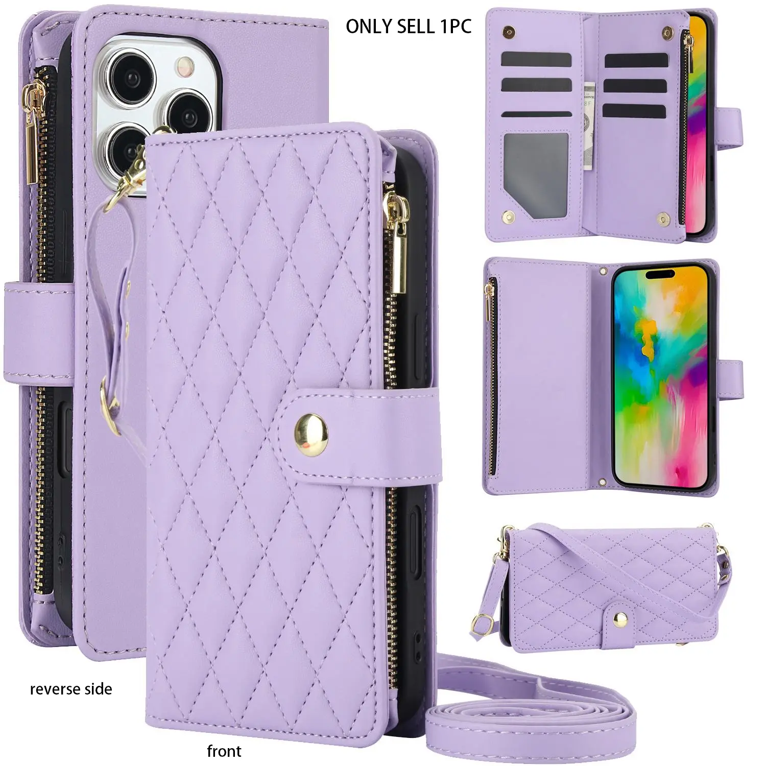 Light purple + long rope