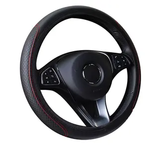 Car Steering Wheel Cover, Steering Wheel Cover, Wheel Cover,Anti-Slip, Safety, Soft, Breathable, Heavy Duty, Thick, Full Surround, Sports Style,leather steering wheel cover