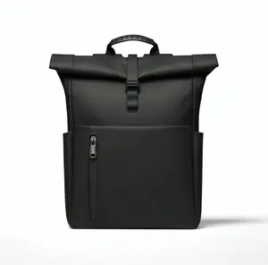 2026 New Men's Black Backpack, Large Capacity Business Work Bag, Multifunctional Fashion Casual Sports Backpack, Wear-Resistant Handle, Waterproof Cold-Resistant Trendy Bag