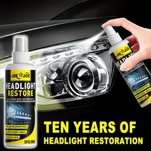 Advanced Ceramic Headlight Restoration Spray, Removes Yellowing & Oxidation, Restores Clarity, Long-Lasting Protection, Essential Car Care Tool, Headlight Polishing Agent